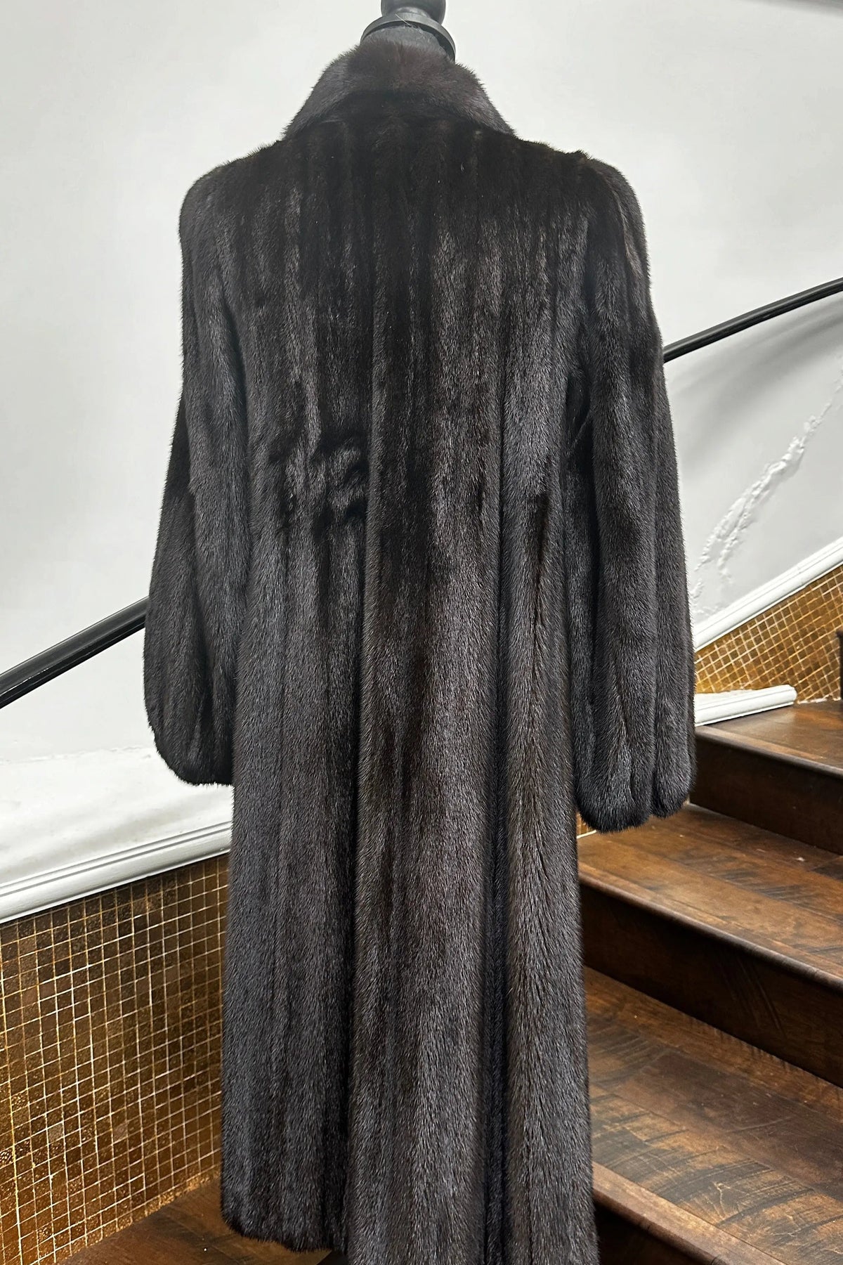 Vintage Full Length Mahogany Mink Coat