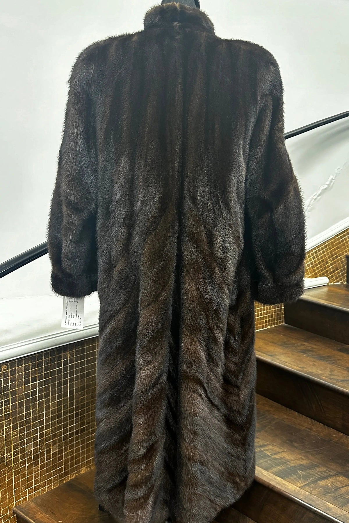 Vintage Full Length Mahogany Mink with Directional Bottom