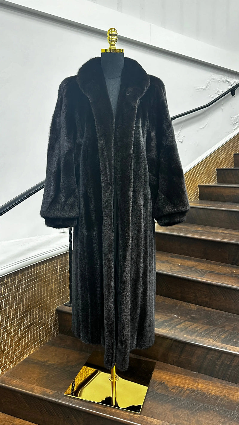 Vintage Full Length Ranch Mink Coat