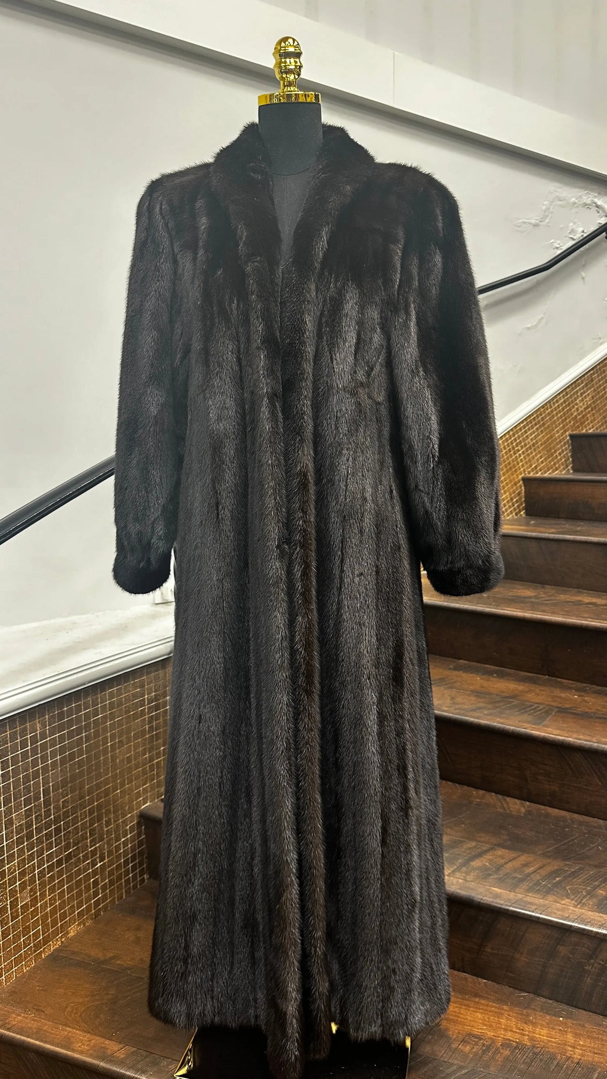 LaBelle Since 1919 Vintage Full Length Ranch Mink Coat