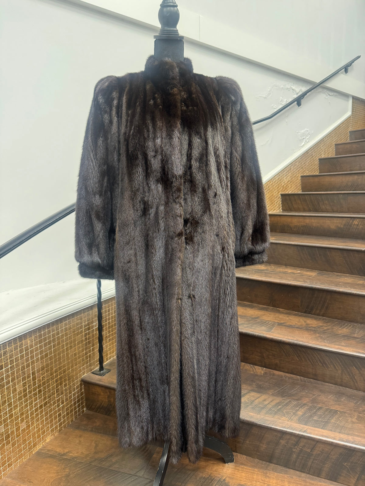 Vintage Full Length Ranch Mink Coat