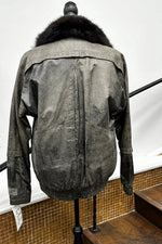Vintage Green Leather Jacket