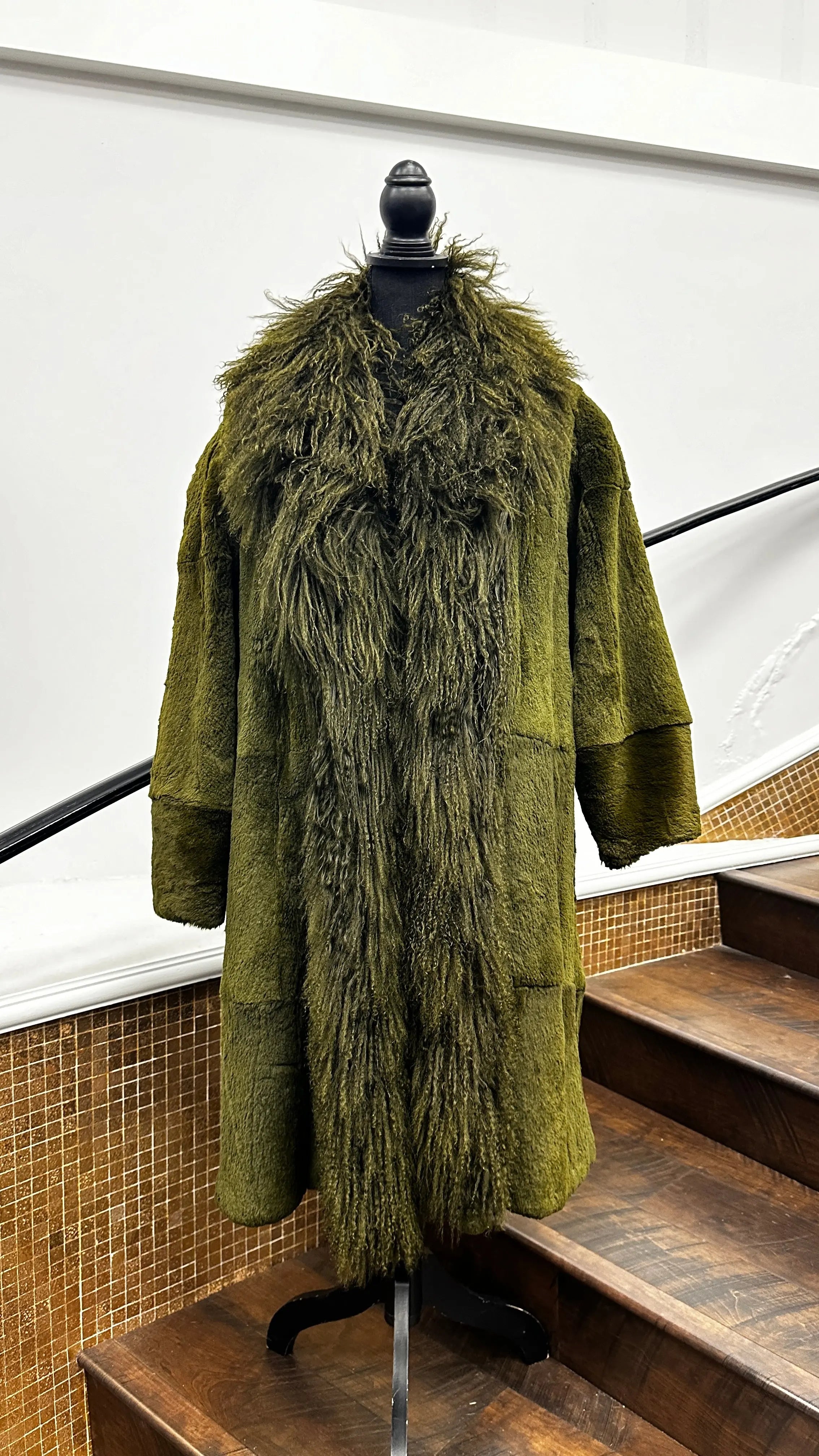 Vintage Green Sheared Mink