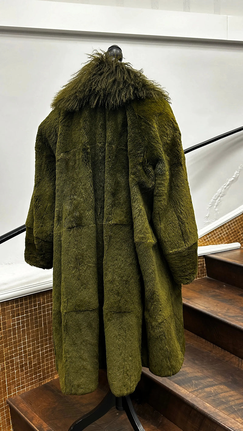 Vintage Green Sheared Mink