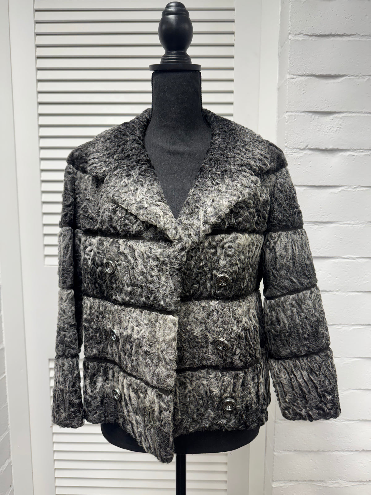 Vintage Grey Persian Lamb Jacket