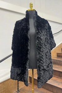 Vintage Knitted Rabbit Shawl