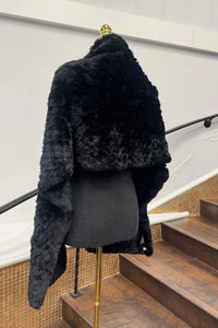Vintage Knitted Rabbit Shawl