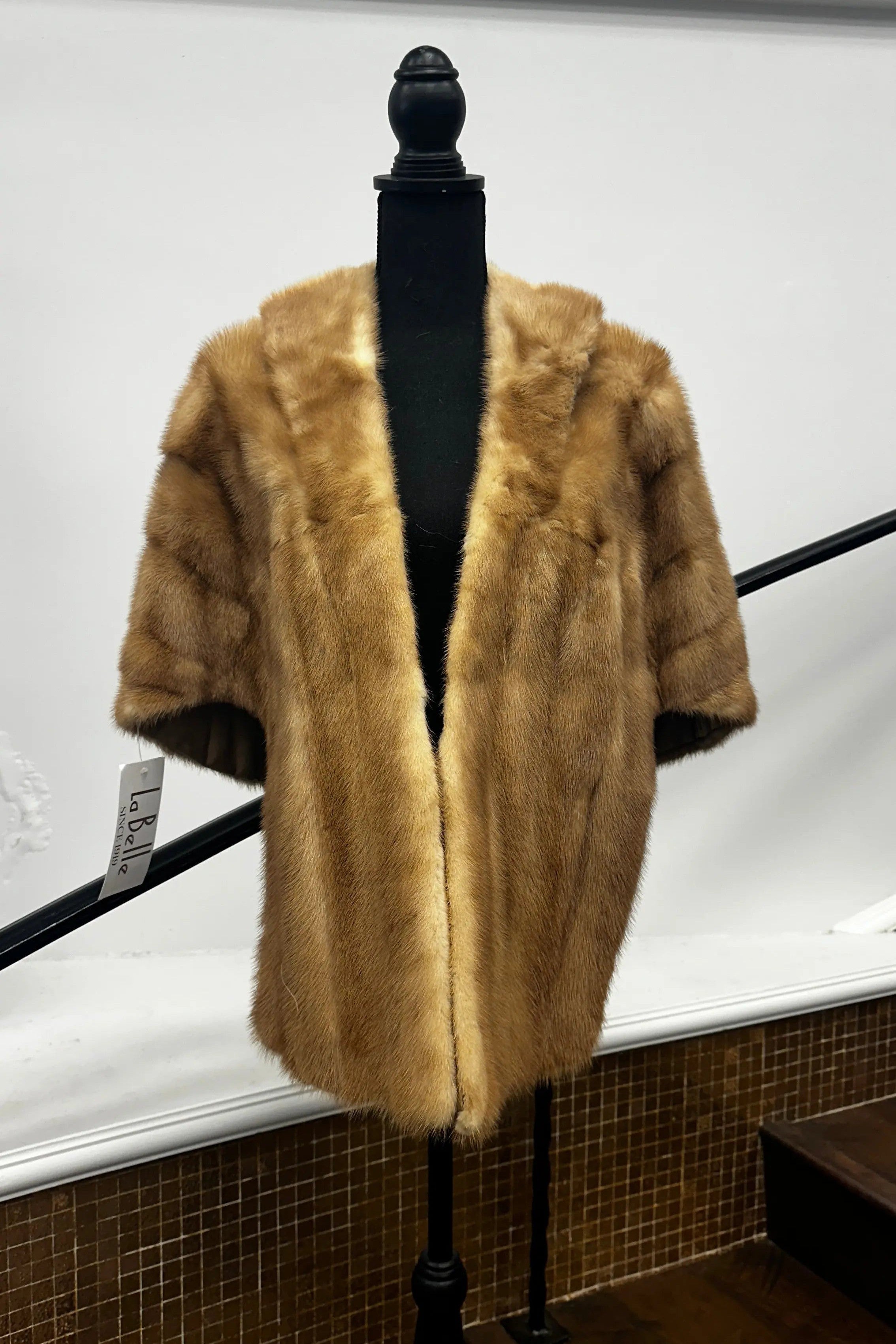 小物 L'appartement Mink Fox Line Stole 小物 L'appartement Mink Fox Line Stole Vintage Light Pastel Mink
