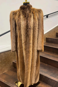 Vintage Long Haired Beaver Full Length Coat