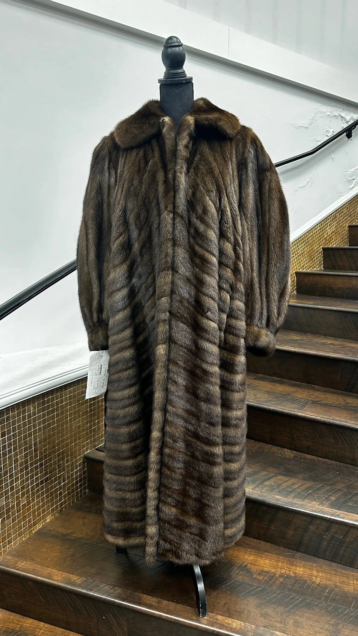 LaBelle Since 1919 Vintage Lunaraine Directional Mink Coat