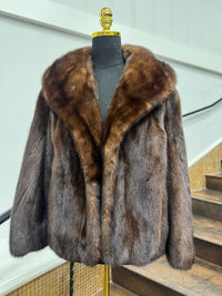 Vintage Mahogany Mink Bolero Jacket