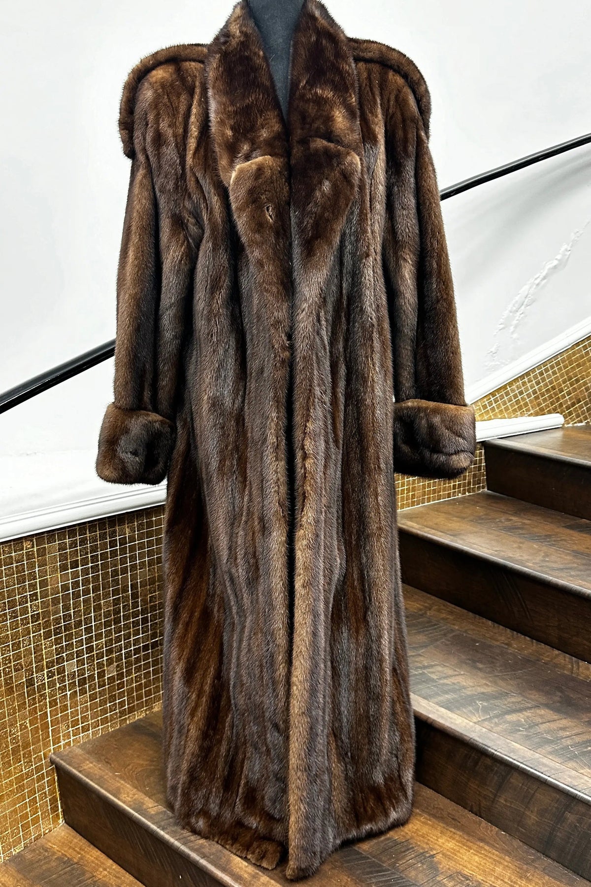 Vintage Mahogany Mink Coat