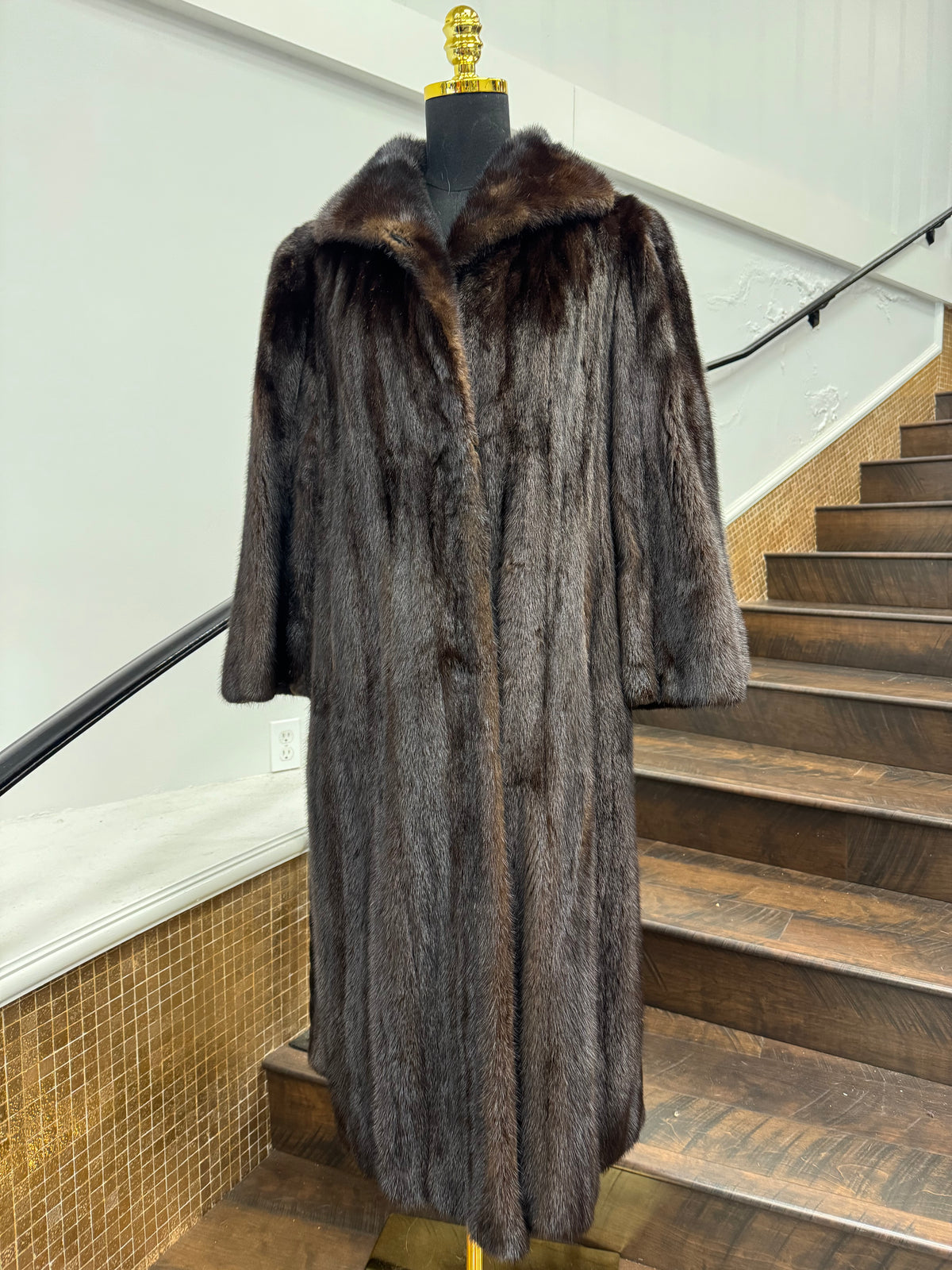 Vintage Mahogany Mink Coat