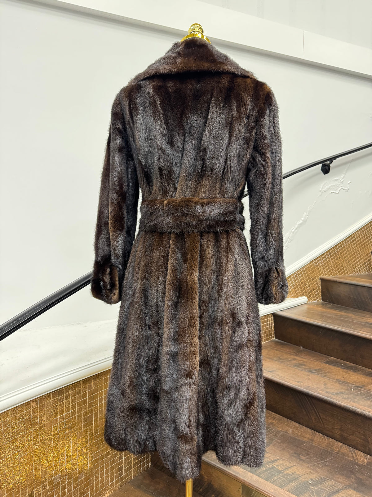 Vintage Mahogany Mink Coat