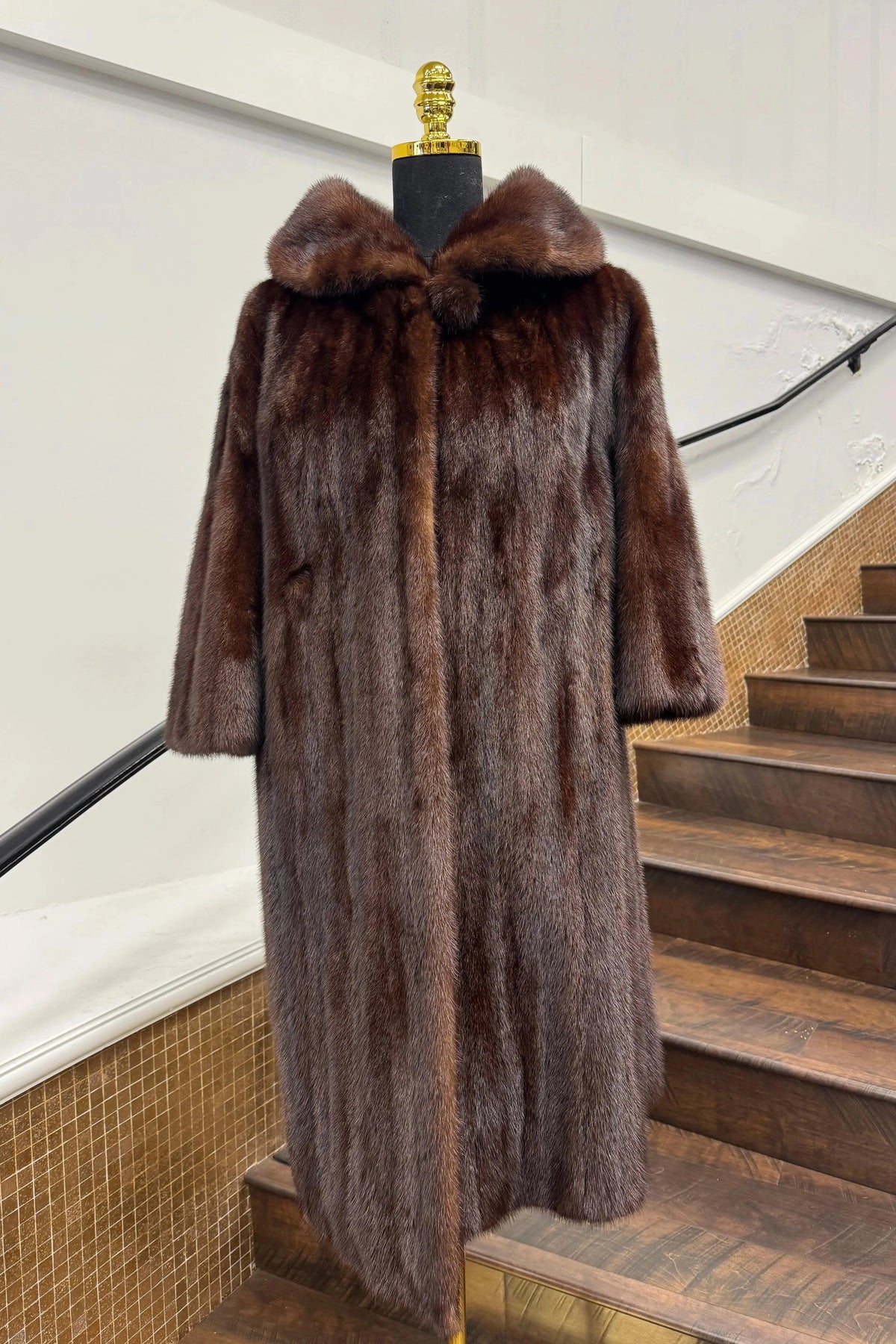 Vintage Mahogany Mink Coat