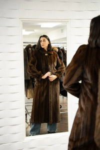 Vintage Mahogany Mink Coat