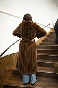 Vintage Mahogany Mink Coat