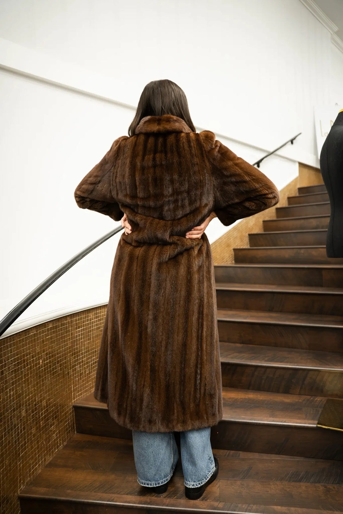 Vintage Mahogany Mink Coat