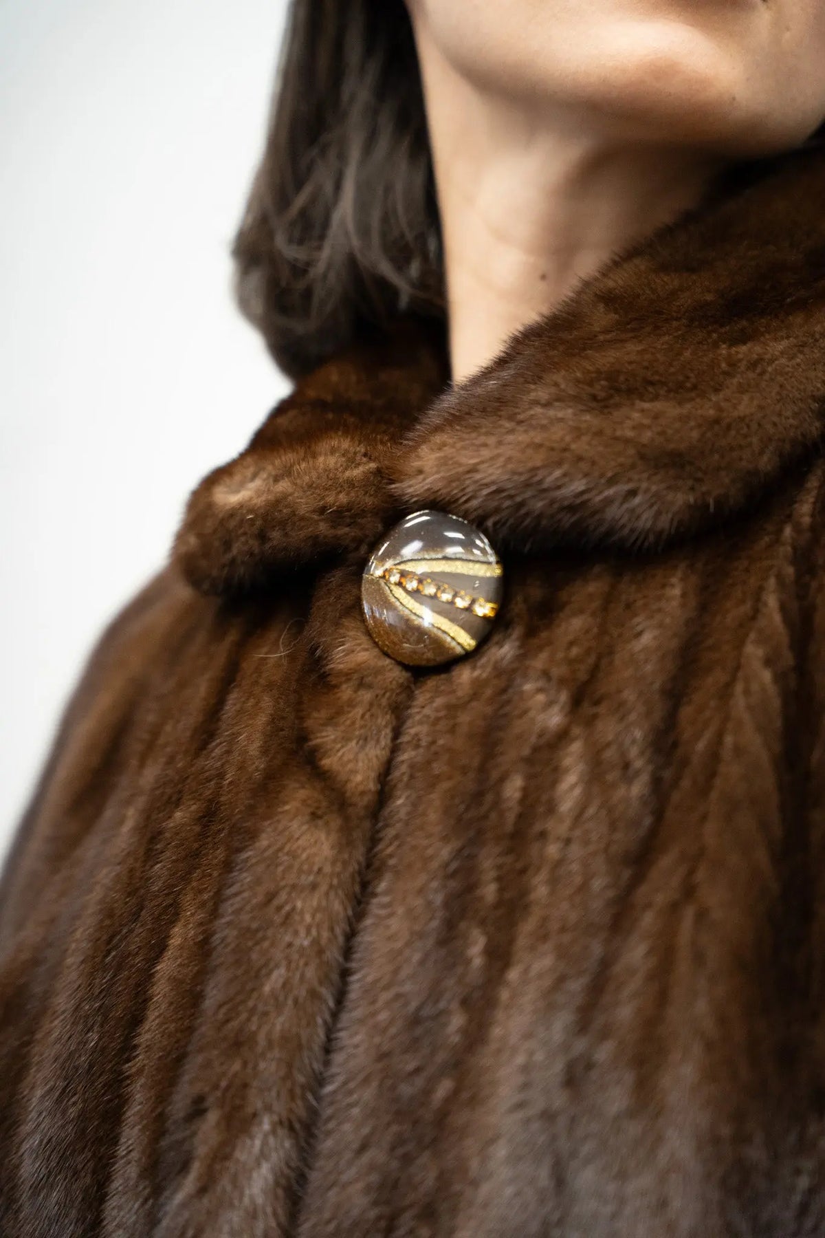 Vintage Mahogany Mink Coat