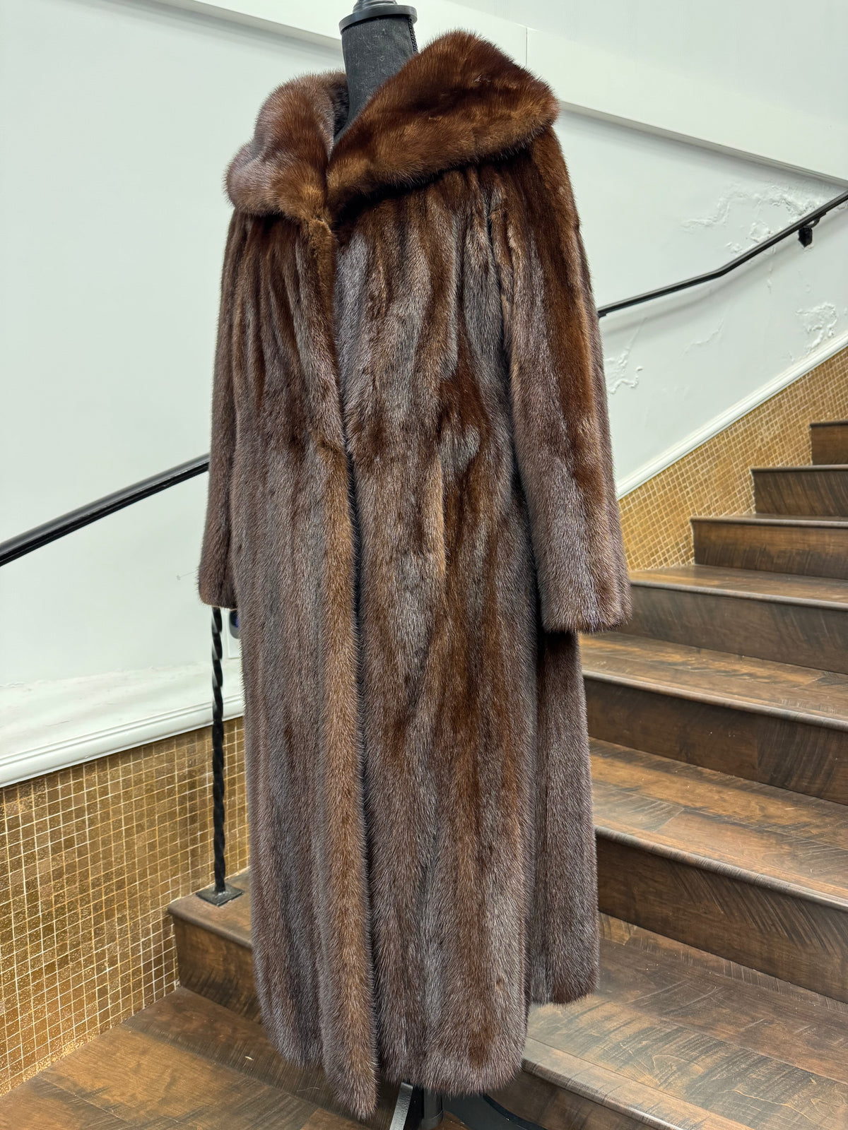 Vintage Mahogany Mink Coat