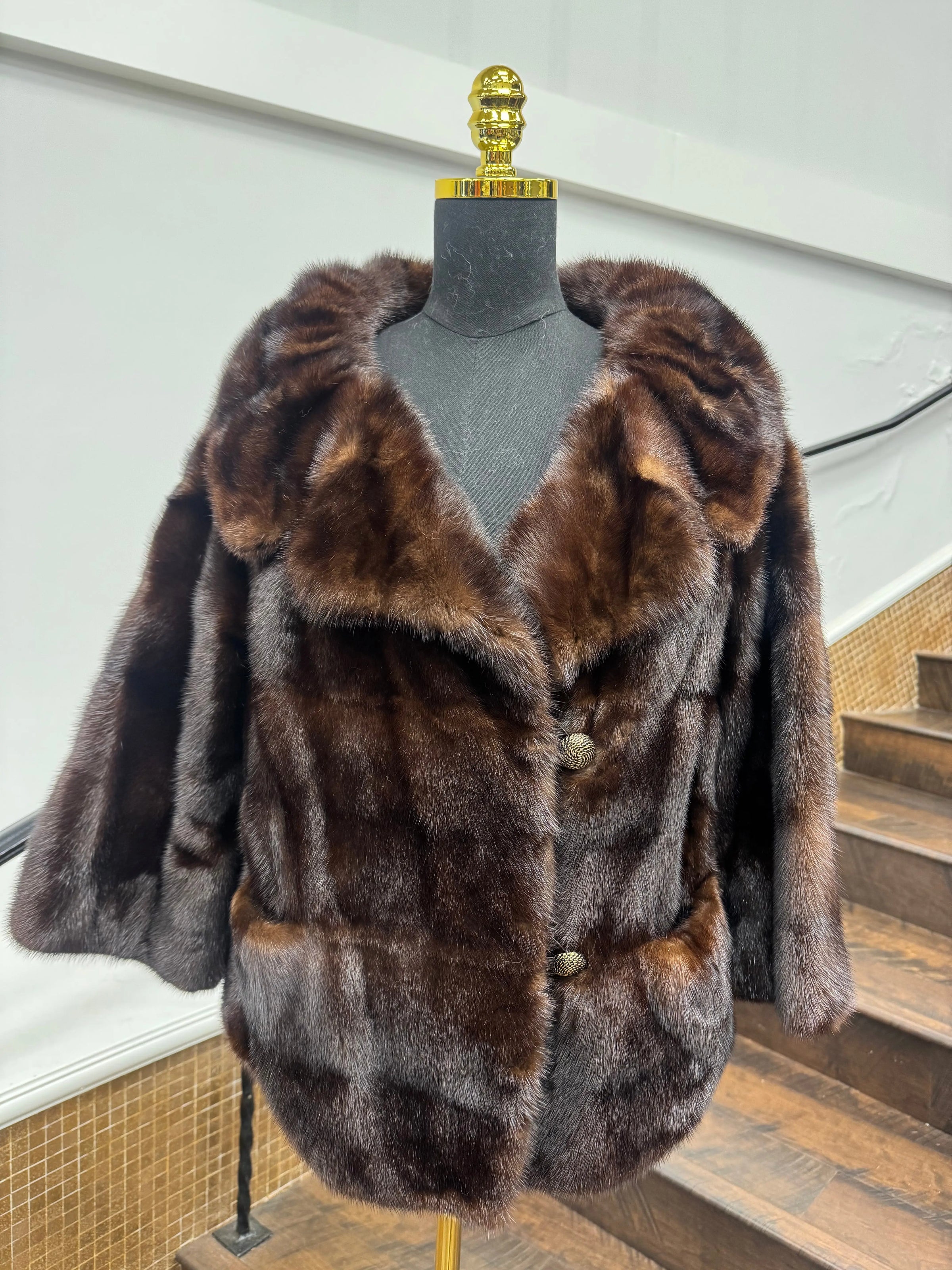 Vintage Mahogany Mink Jacket