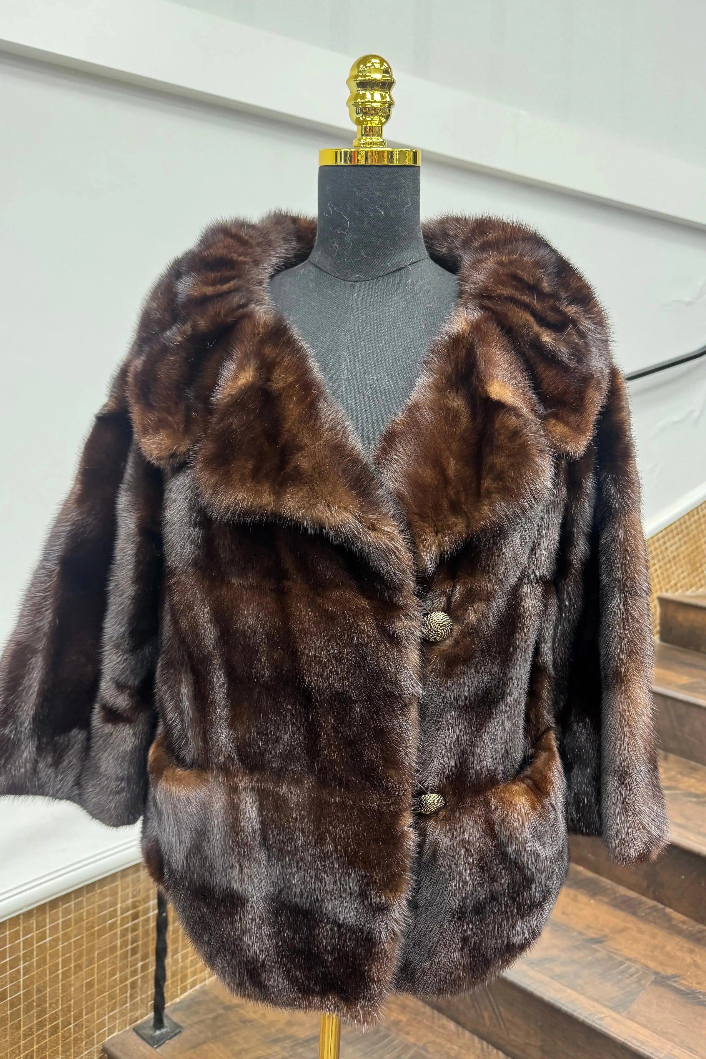 Vintage Mahogany Mink Jacket