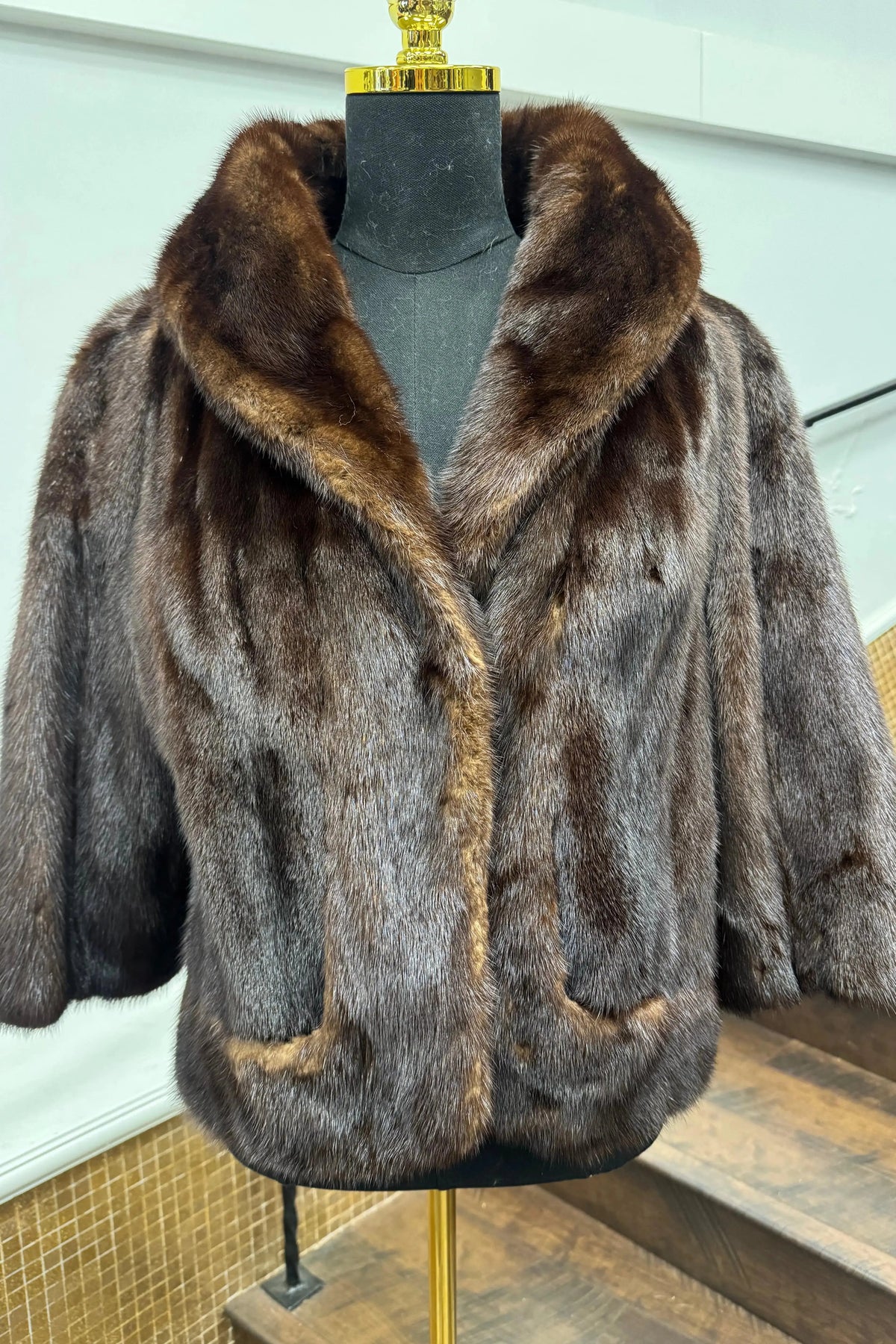Vintage Mahogany Mink Jacket