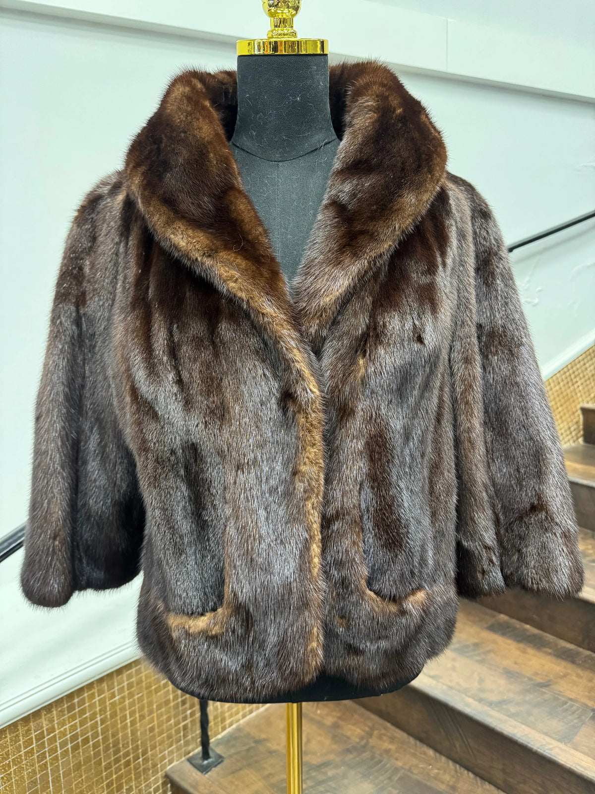 Vintage Mahogany Mink Jacket