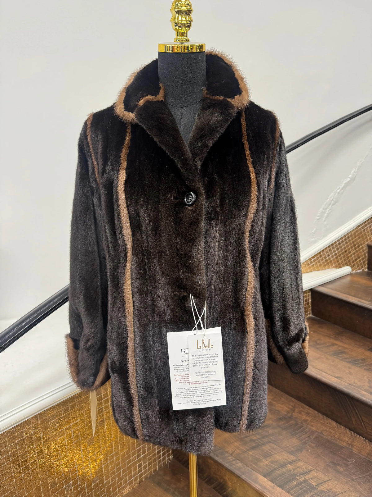 Vintage Mahogany Mink Jacket