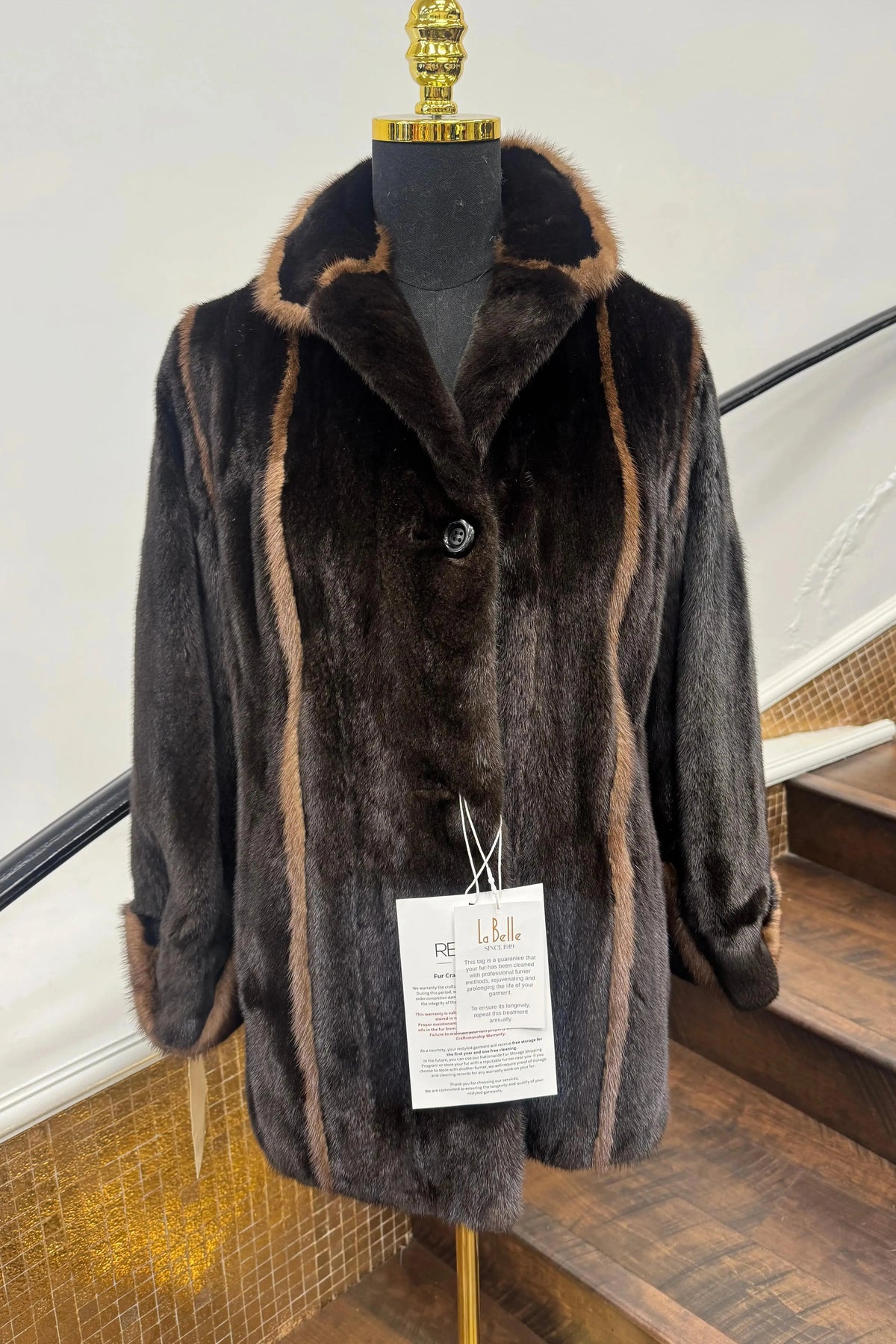 Vintage Mahogany Mink Jacket