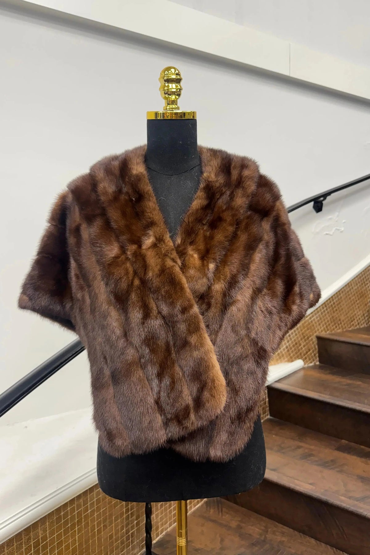 Vintage Mahogany Mink Stole