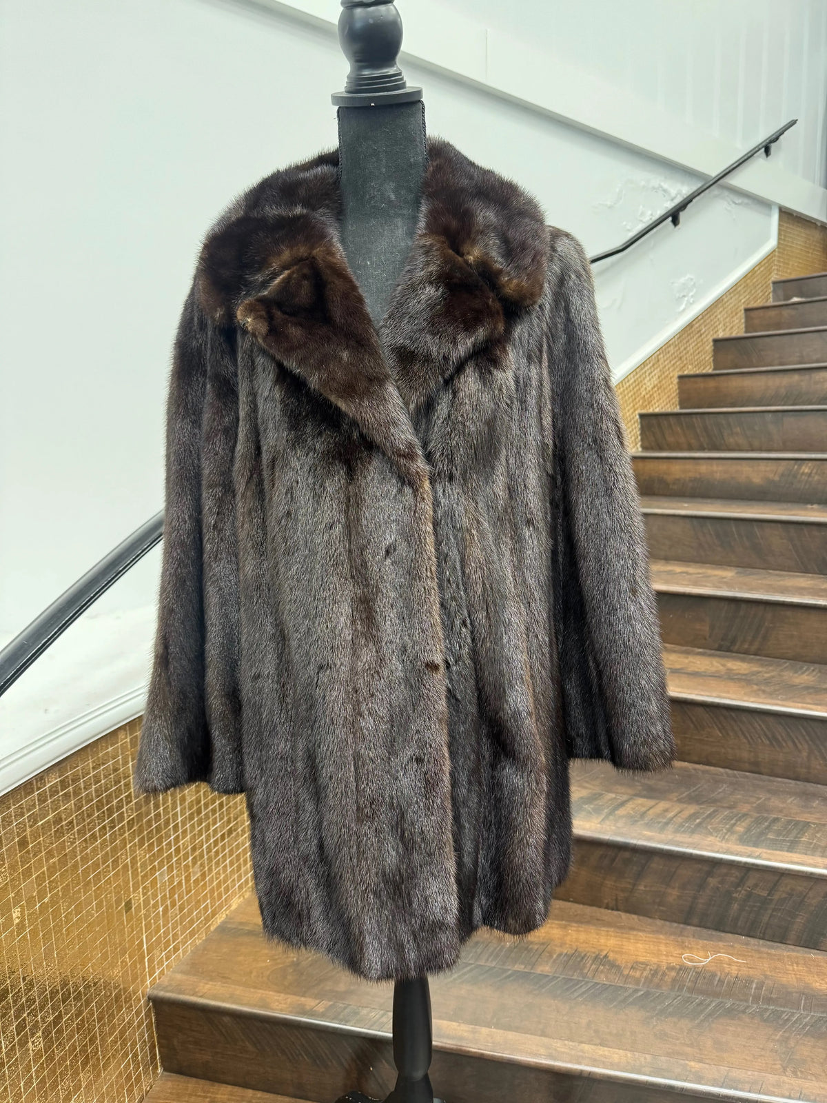 Vintage Mahogany Mink Stroller