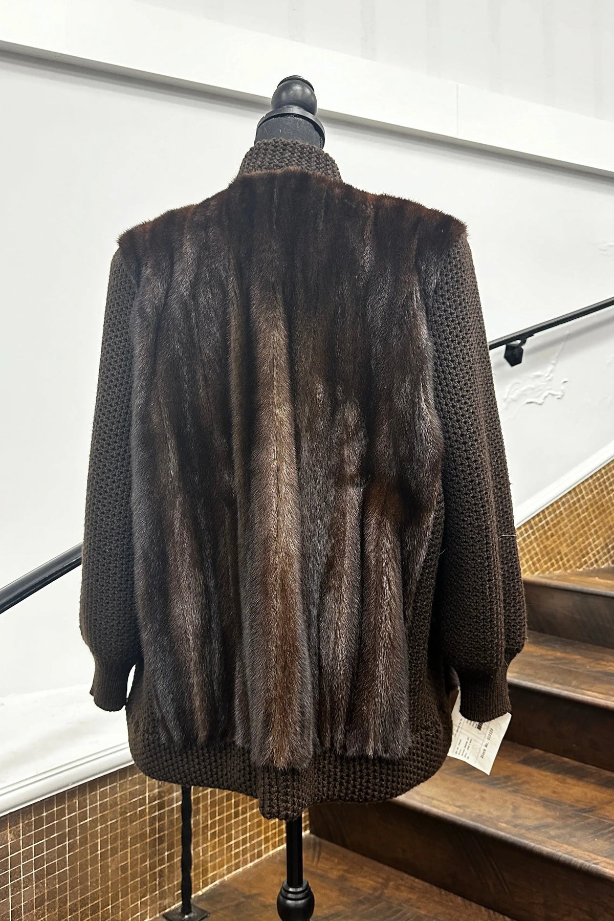 Vintage Mahogany Mink Sweater Jacket