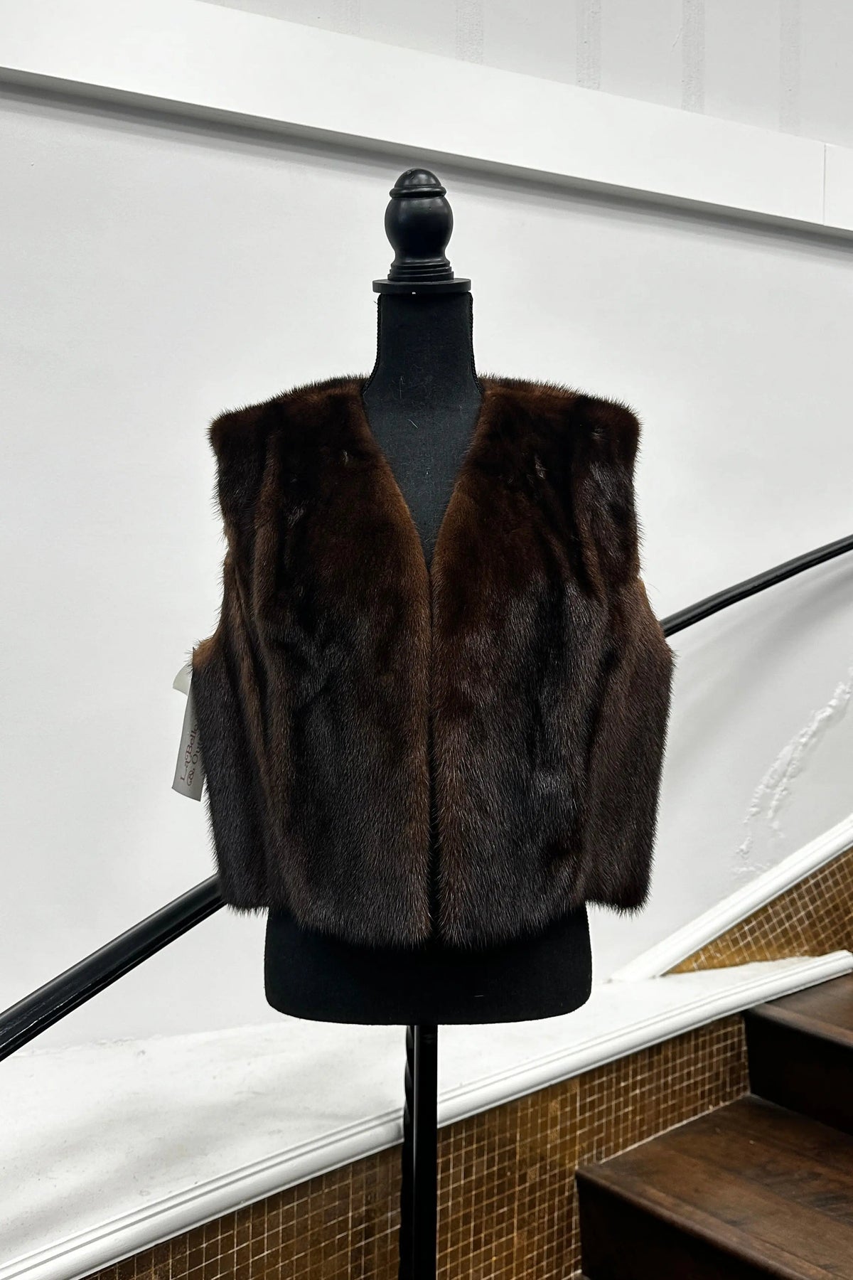 Vintage Mahogany Mink Vest