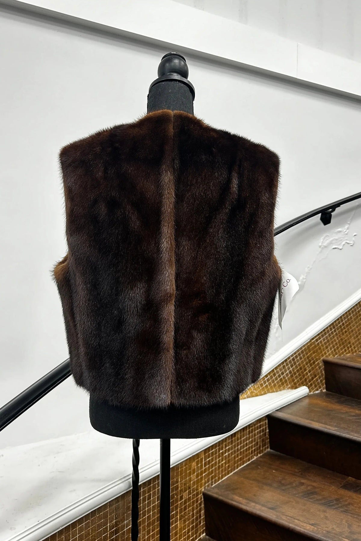 Vintage Mahogany Mink Vest