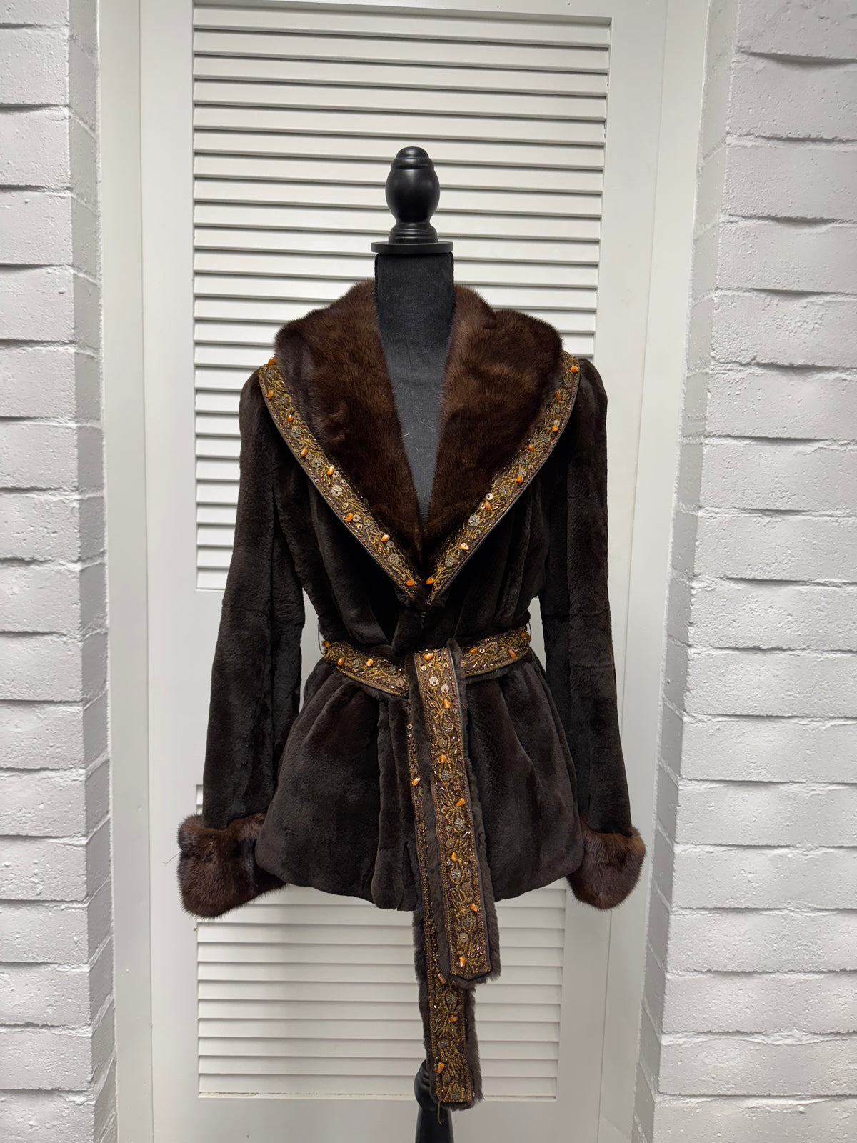 Vintage Sheared Mahogany Mink Jacket