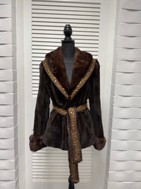 Vintage Sheared Mahogany Mink Jacket