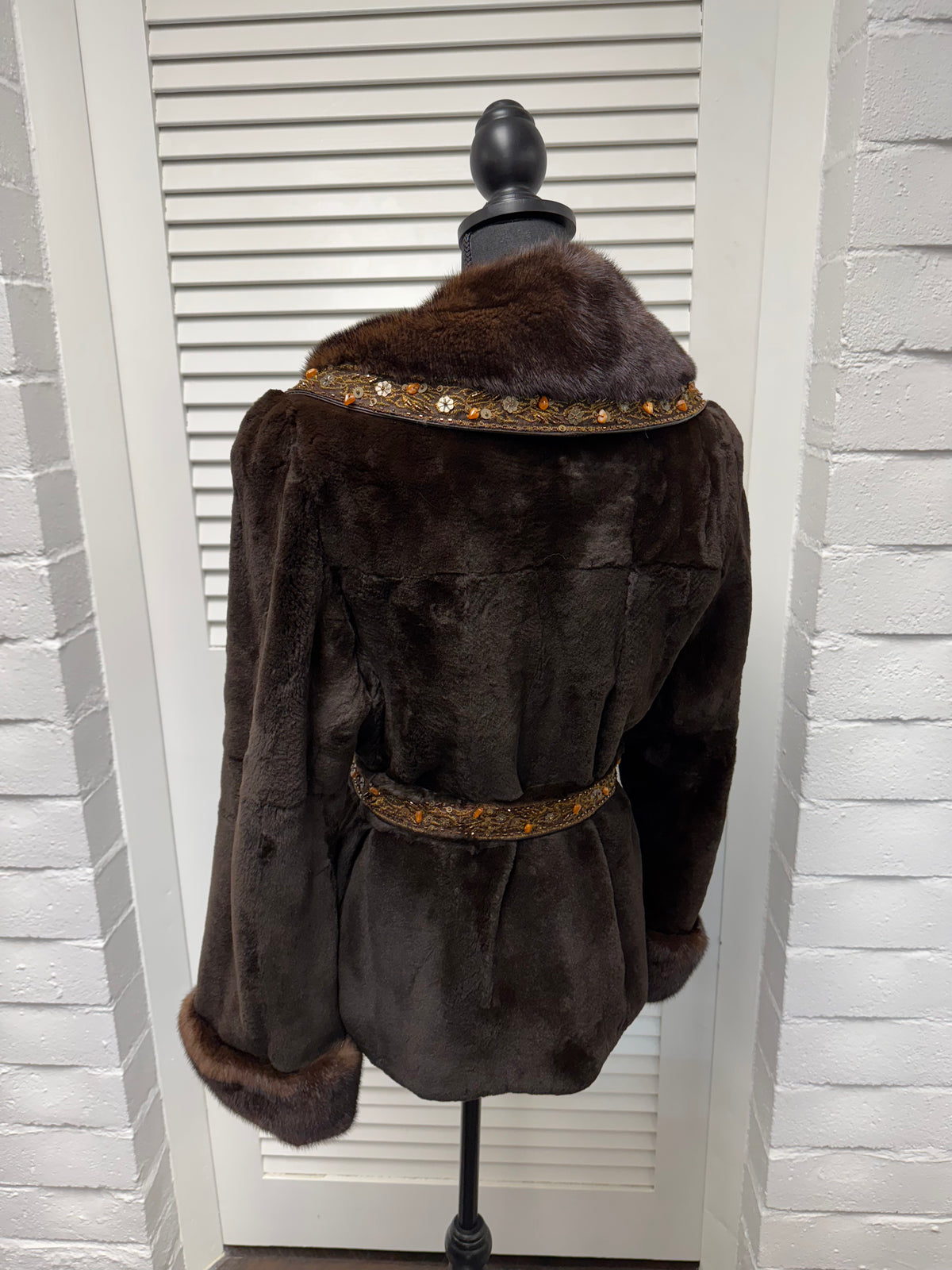Vintage Sheared Mahogany Mink Jacket