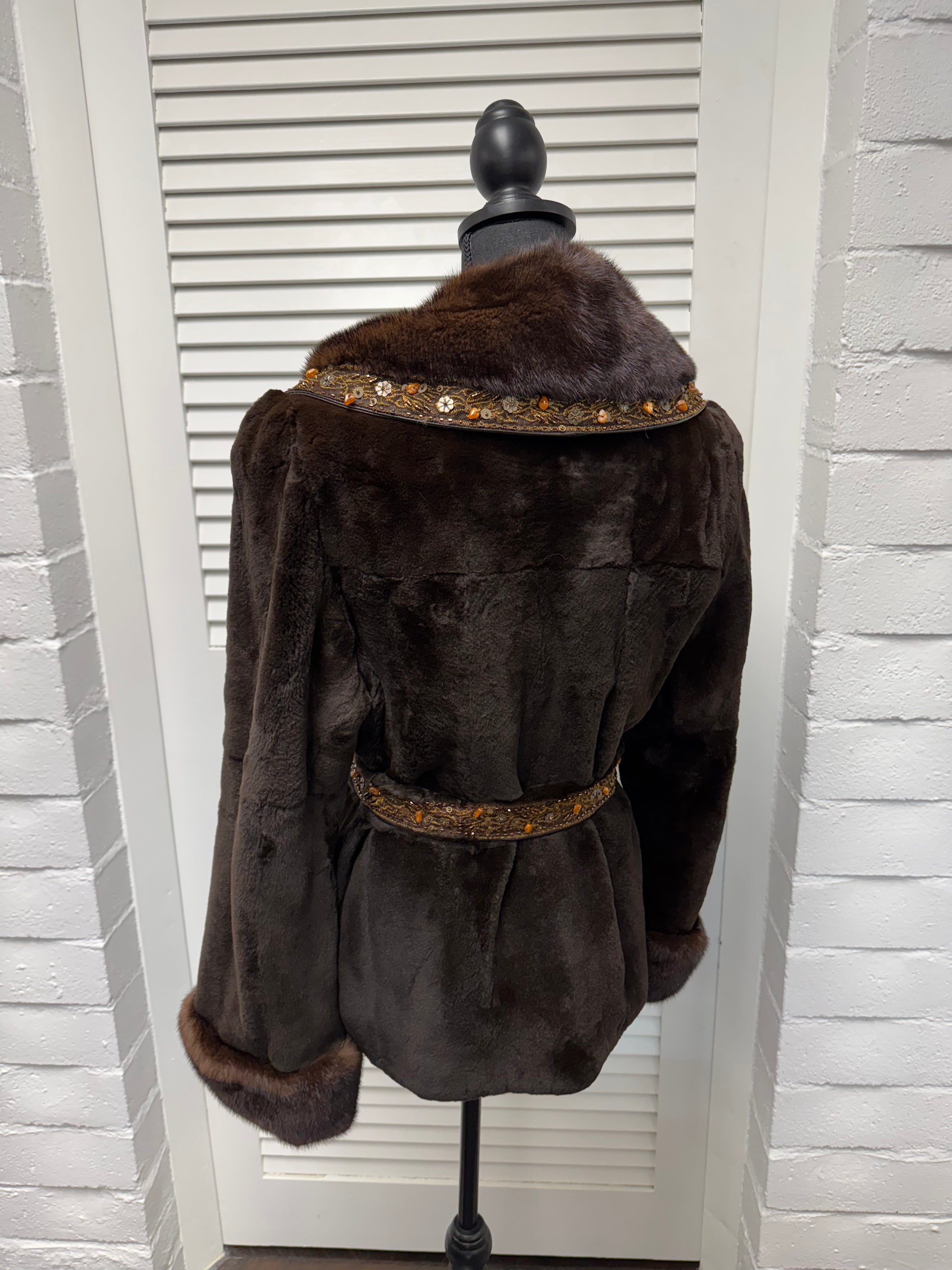 Vintage Sheared Mahogany Mink Jacket