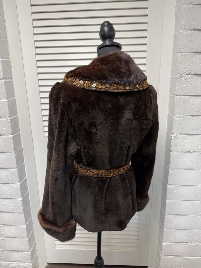Vintage Sheared Mahogany Mink Jacket