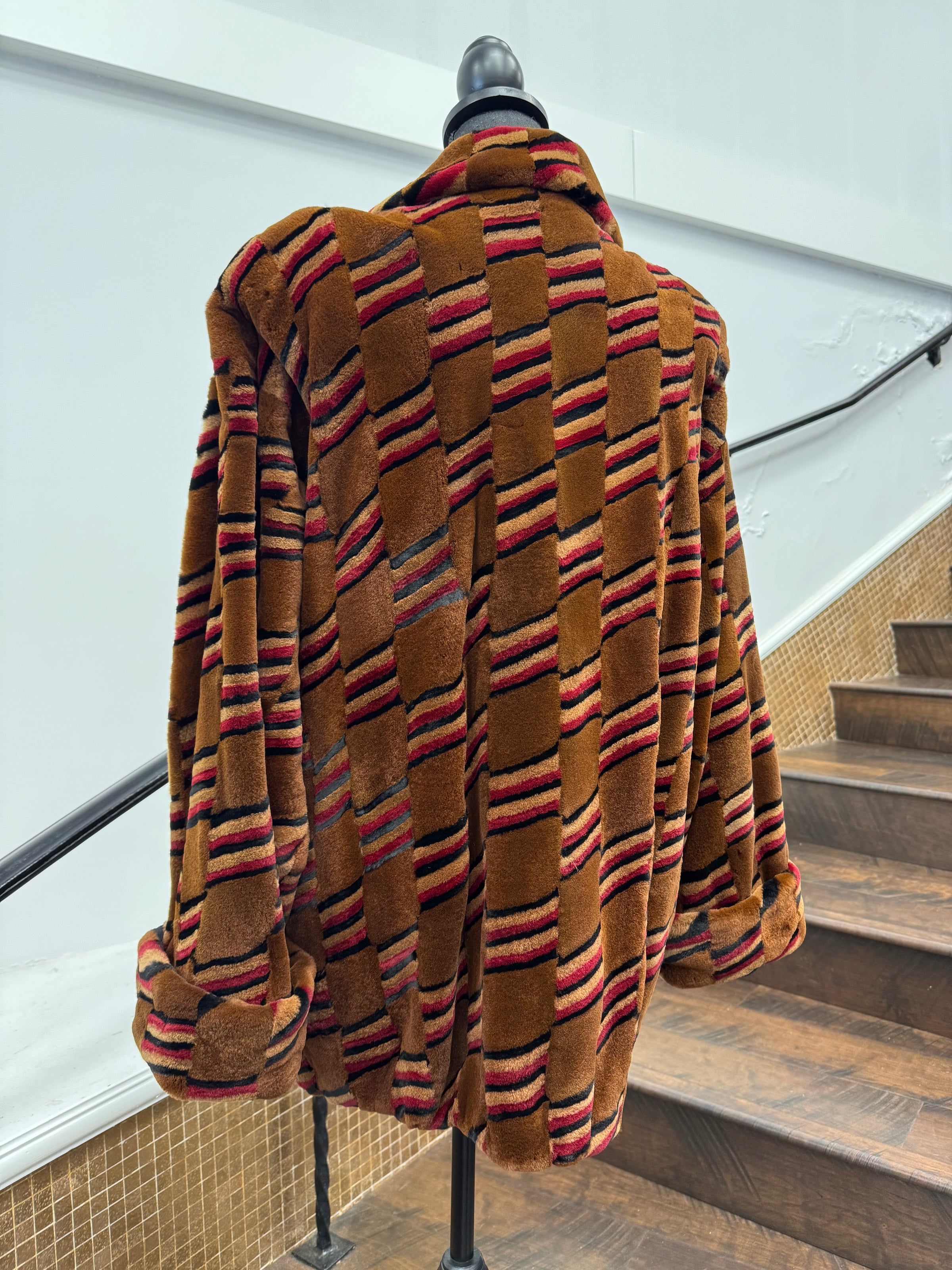 Vintage Multicolor Mink Jacket