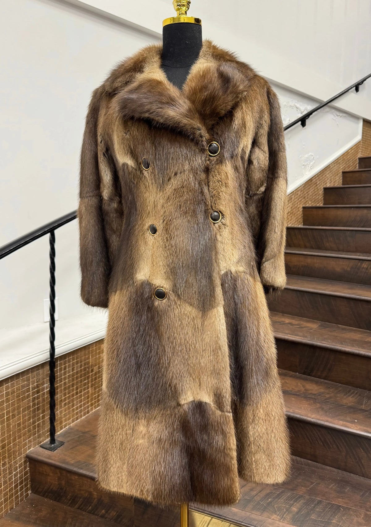 Vintage Muskrat Stroller with Leather Belt