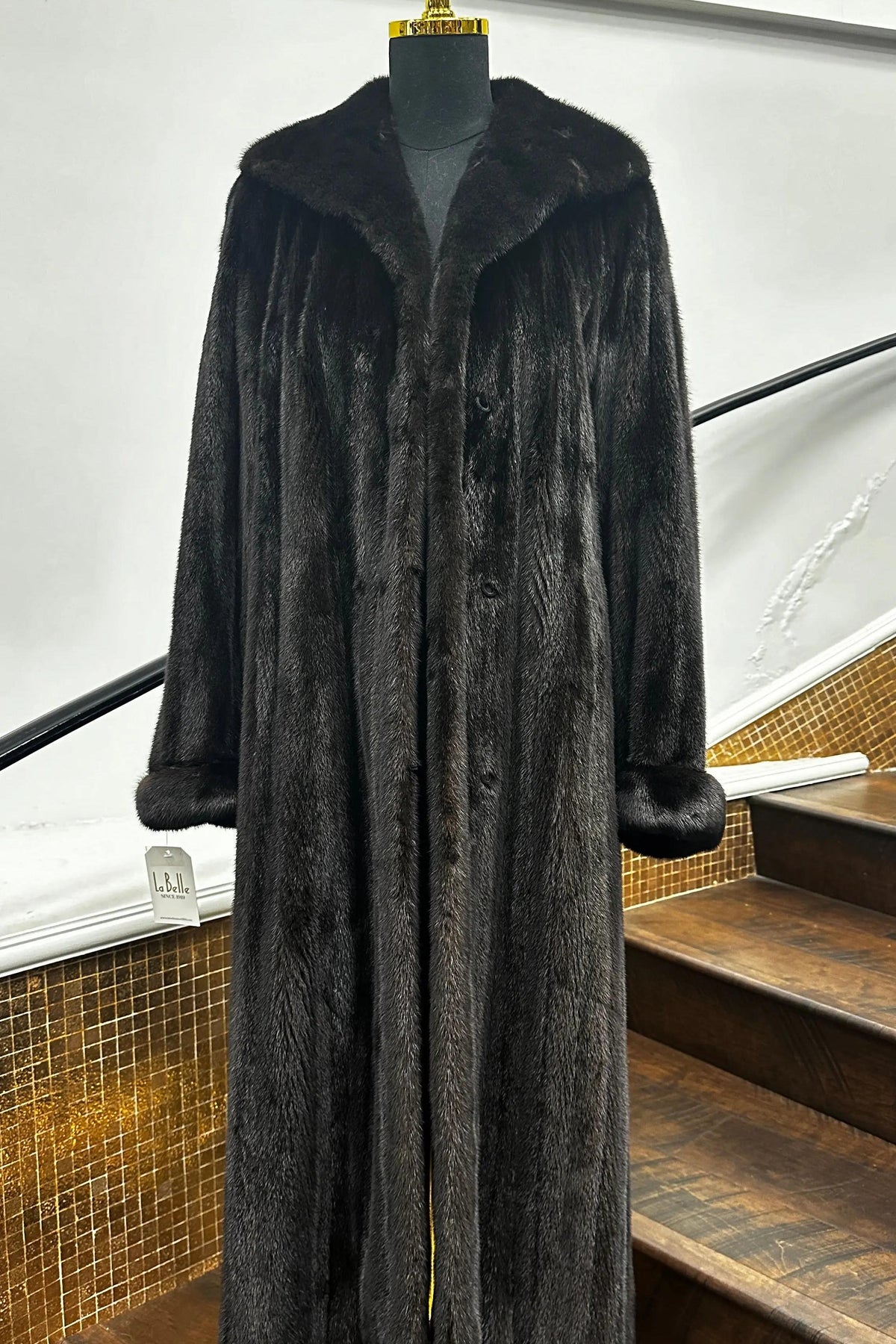 Vintage Natural Blackmist Mink Coat