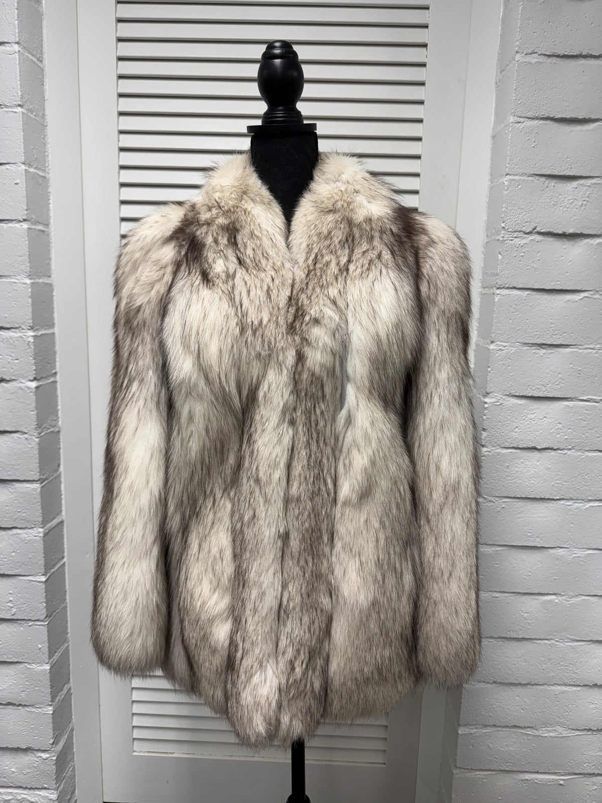 Vintage Oxi Blue Fox Jacket