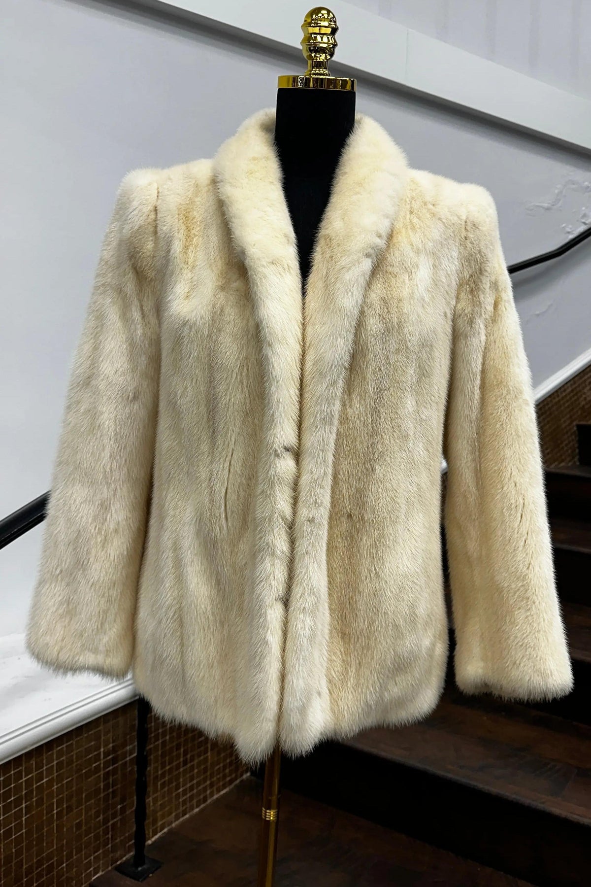 Vintage Oxi Tourmaline Mink Jacket