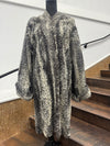 Vintage Oxidized Grey Persian Lamb Stroller