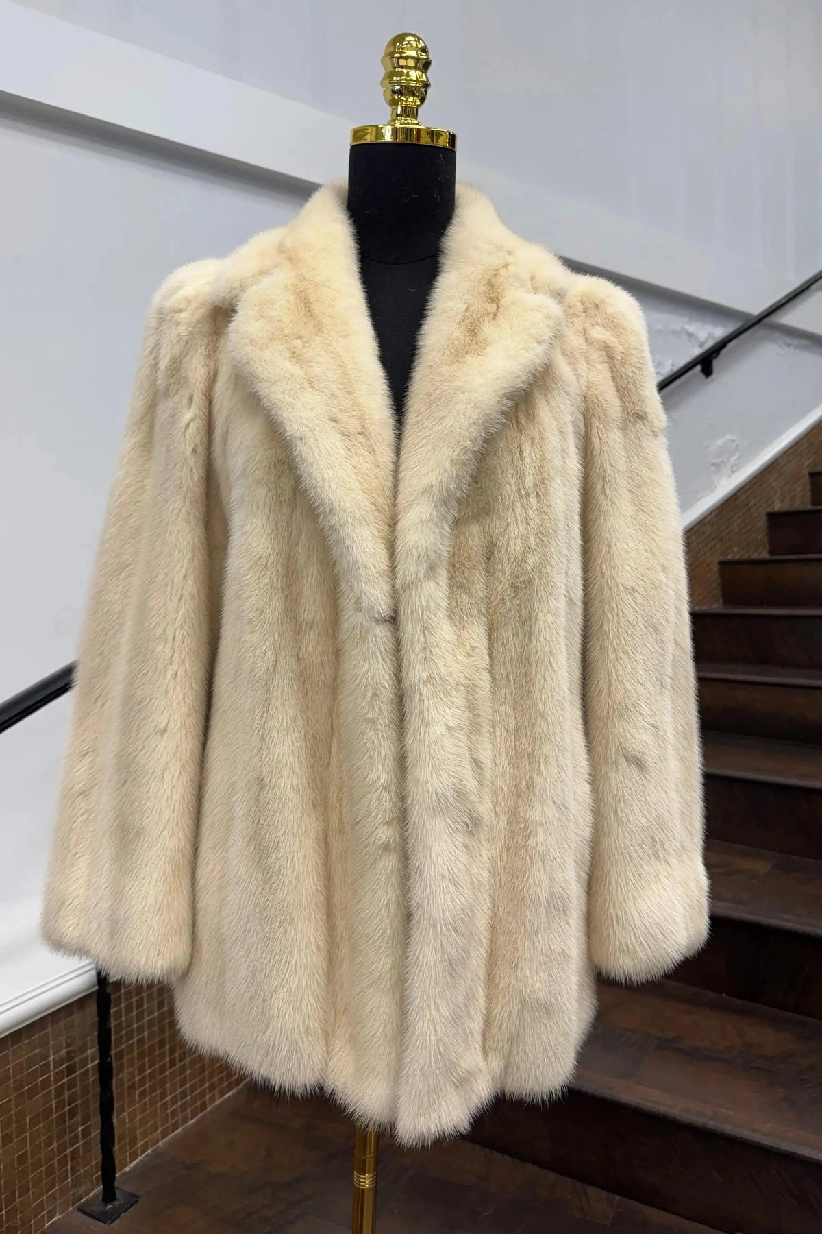 Vintage Oxidized Tourmaline Mink Jacket