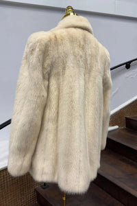 Vintage Oxidized Tourmaline Mink Jacket