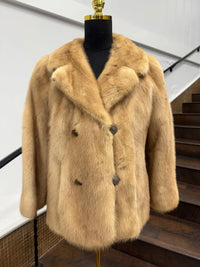 Vintage Pastel Mink Bolero Jacket