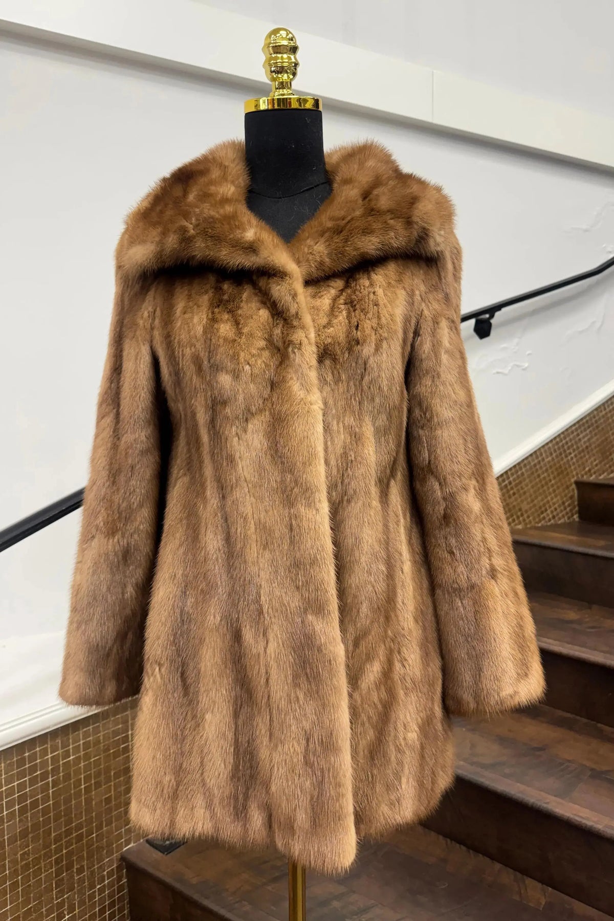 Vintage Pastel Mink Jacket